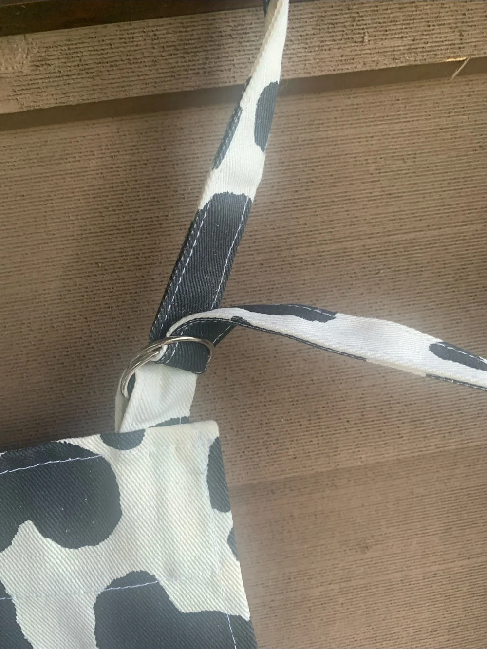 Cow Print Apron - Black and White